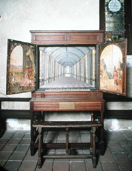English Chamber Organ à École anglaise de peinture