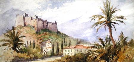 A Hill Fort in the Atlas Mountains à École anglaise de peinture