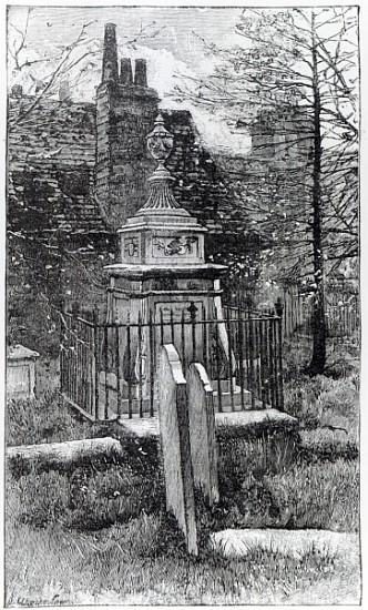 Hogarth''s tomb in Chiswick Churchyard à École anglaise de peinture