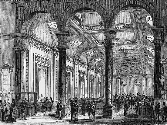 Interior of Lloyd''s of London à École anglaise de peinture