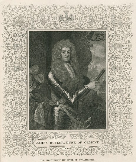 James Butler, 12th Earl and 1st Duke of Ormonde, from ''Lodge''s British Portraits'' à École anglaise de peinture
