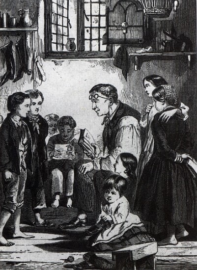 John Pounds teaching children in his home à École anglaise de peinture