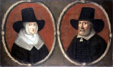 John Tradescant the Elder (1570-c.1638) and his Wife Elizabeth à École anglaise de peinture