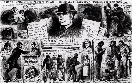 Latest Incidents in Connection with the Doings of Jack the Ripper, the East End Fiend à École anglaise de peinture