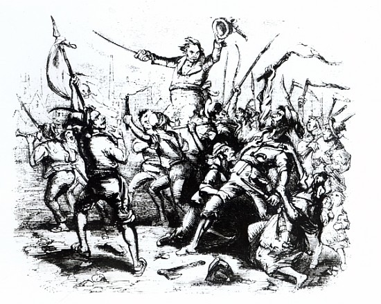 Luddite Rioters, 1811-12 à École anglaise de peinture