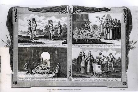 Four Methods of Torture Used On the Primitive Martyrs à École anglaise de peinture