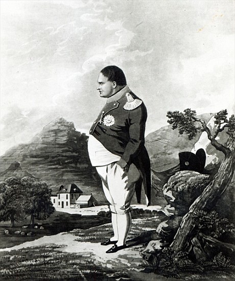 Napoleon on the island of St. Helena à École anglaise de peinture