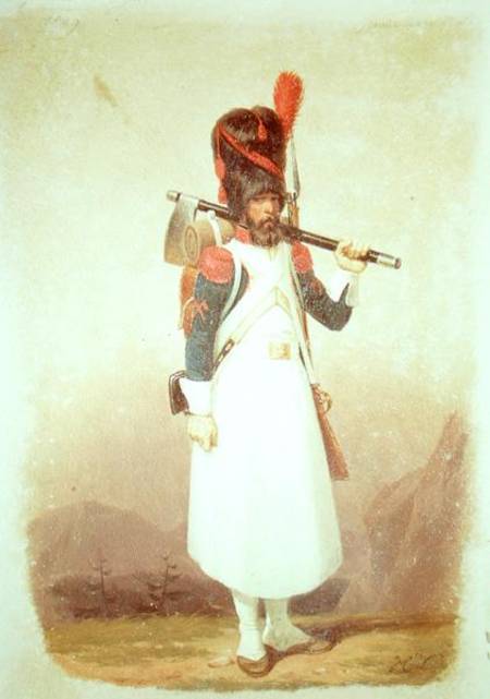 Napoleonic Soldier à École anglaise de peinture