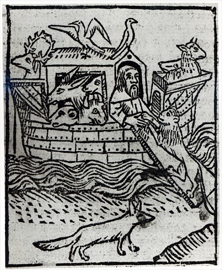 Noah''s Ark, illustration from ''Golden Legend'' compiled Jacobus de Voragine and publishedWilliam C à École anglaise de peinture