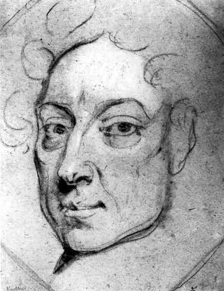 Portrait of Alexander Pope (1688-1744) à École anglaise de peinture