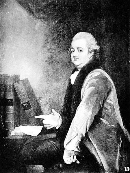 Portrait of Edward Gibbon (1737-94) à École anglaise de peinture