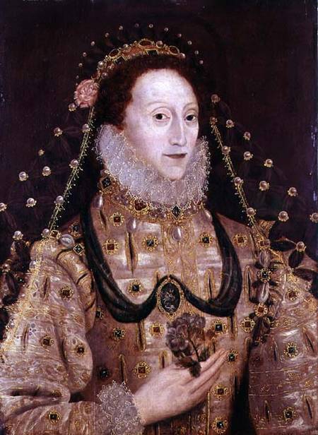 Portrait of Elizabeth I (1533-1603) à École anglaise de peinture