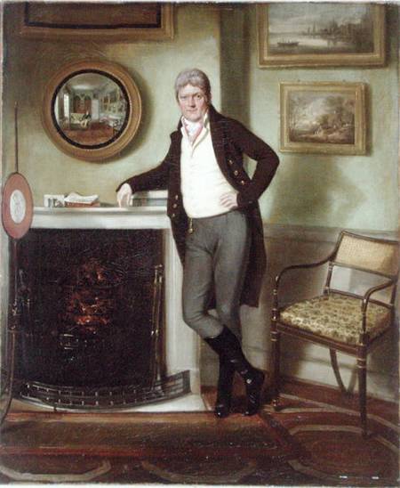 Portrait of George Henckell in his Study à École anglaise de peinture