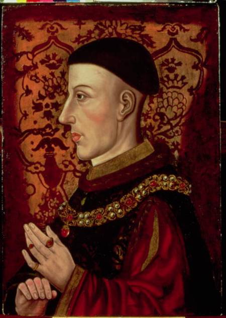 Portrait of Henry V (1387-1422) à École anglaise de peinture