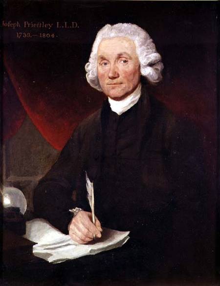 Portrait of Joseph Priestley (1733-1804) à École anglaise de peinture