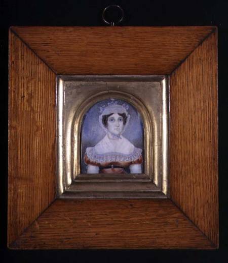 Portrait of a Lady in a Bonnet à École anglaise de peinture