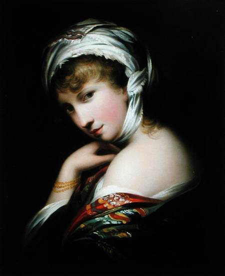 Portrait of a Lady in Eastern Dress à École anglaise de peinture