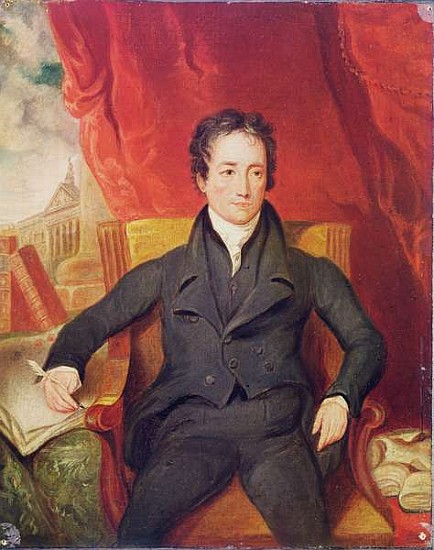 Portrait of Charles Lamb (1775-1834) 1826 à École anglaise de peinture