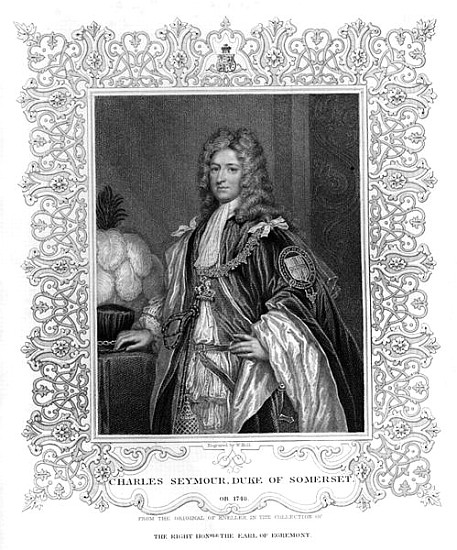 Portrait of Charles Seymour, Duke of Somerset à École anglaise de peinture