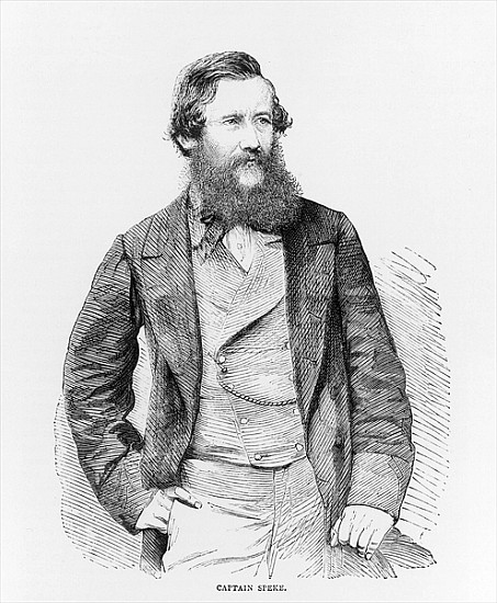 Portrait of John Hanning Speke (1827-64), Illustrated London News Supplement, July 4, 1863, engravin à École anglaise de peinture