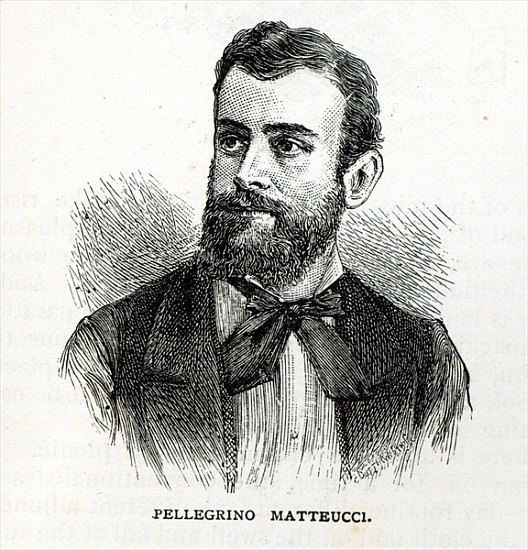 Portrait of Pellegrino Matteucci, from ''Leisure Hour'' à École anglaise de peinture
