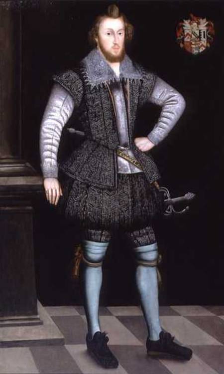 Portrait of Sir Edward Fox of Gwrrnego à École anglaise de peinture