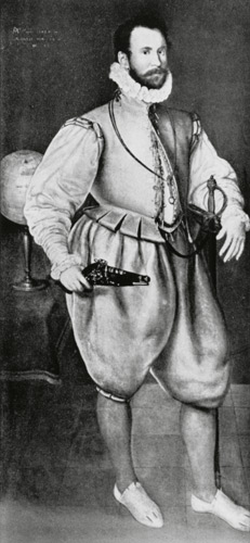 Portrait of Sir Martin Frobisher (c.1535-94) à École anglaise de peinture