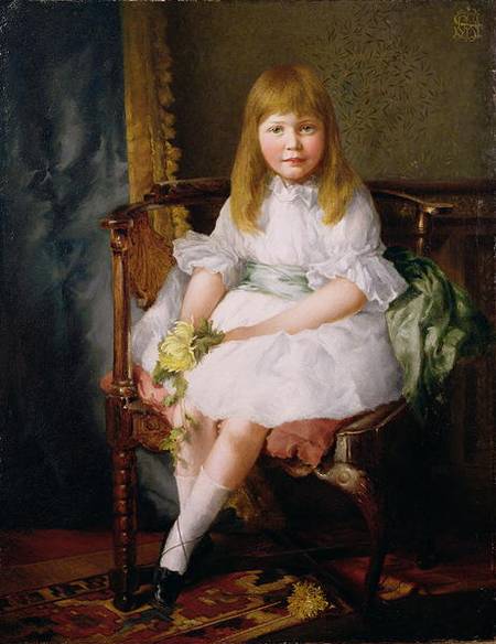 Portrait of a Young Girl à École anglaise de peinture