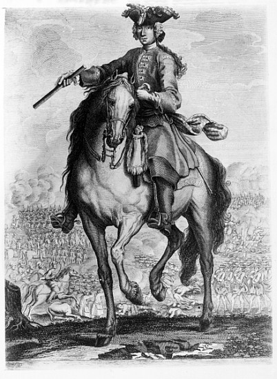 Prince Charles Edward Stuart at the Battle of Prestonpans, c.1745 à École anglaise de peinture