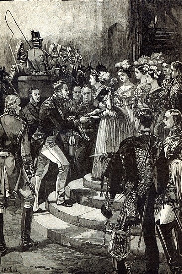 Reception of Louis Philippe at Windsor Castle à École anglaise de peinture