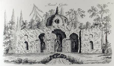 Rural Grotto, from 'Grotesque Architecture or Rural Amusement', by William Wright à École anglaise de peinture