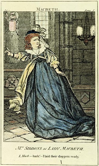 Sarah Siddons (1755-1831) as Lady Macbeth à École anglaise de peinture