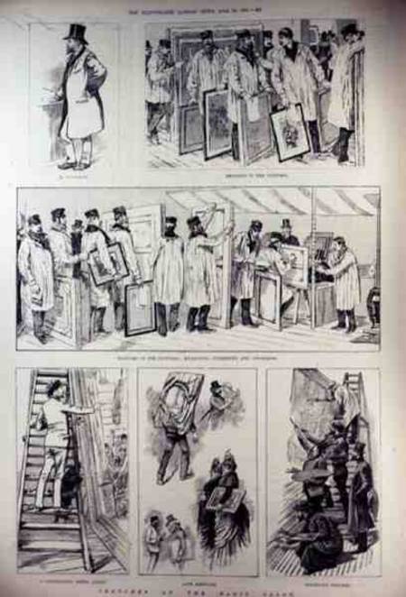 Sketches at the Paris Salon, from 'The Illustrated London News' à École anglaise de peinture