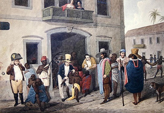 Slaves in Brazil à École anglaise de peinture