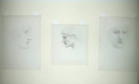 Study of Three Heads à École anglaise de peinture