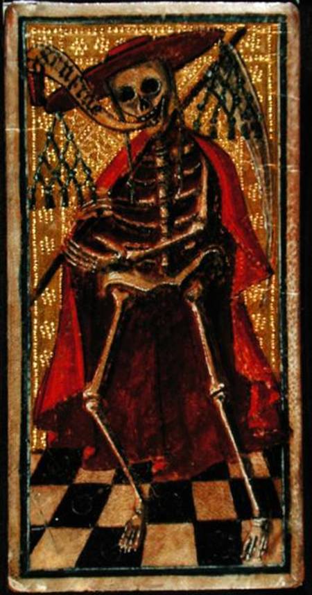 Tarot Card representing Death à École anglaise de peinture
