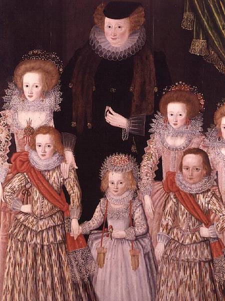 The Tasburgh Group: Lettice Cressy, Lady Tasburgh of Bodney, Norfolk and her Children à École anglaise de peinture