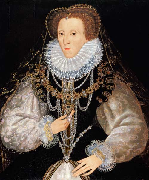 The Kitchener Portrait of Queen Elizabeth I (1533-1603) à École anglaise de peinture
