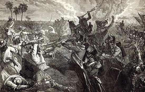The Battle of Ferozeshah à École anglaise de peinture