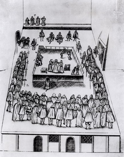 The Execution of Mary Queen of Scots (1542-87) à École anglaise de peinture