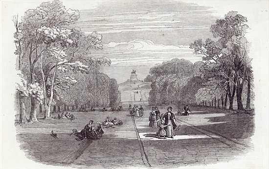 The Long Walk, Windsor, from The Illustrated London News, 14th November 1846 à École anglaise de peinture