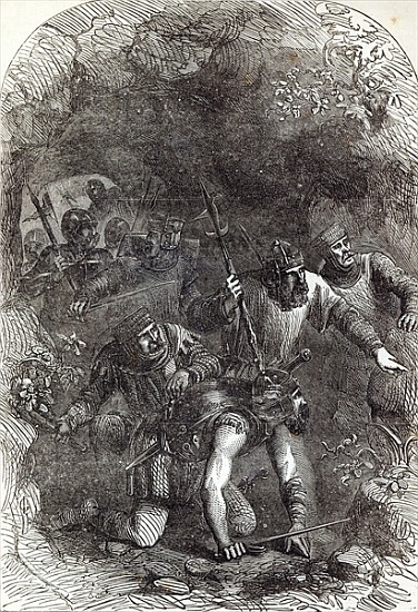 The Troops of Lord Montacute in the Subterranean Passage, illustration from ''Cassell''s Illustrated à École anglaise de peinture
