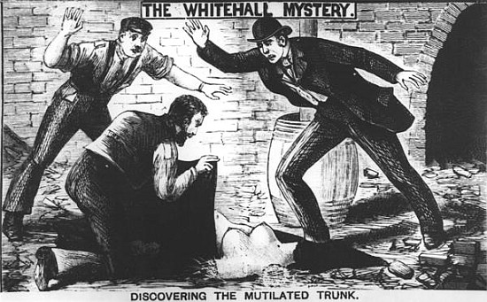 The Whitehall Mystery: Discovering the Mutilated Trunk à École anglaise de peinture