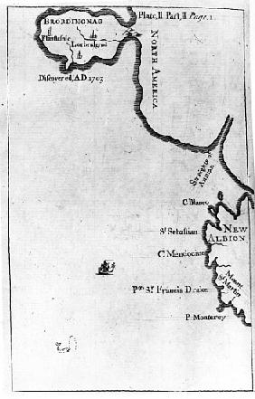 Map of Brobdingnag, illustration from the first edition of ''Gulliver''s Travels'' Jonathan Swift