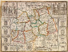 Map of Surrey, described and divided into hundreds