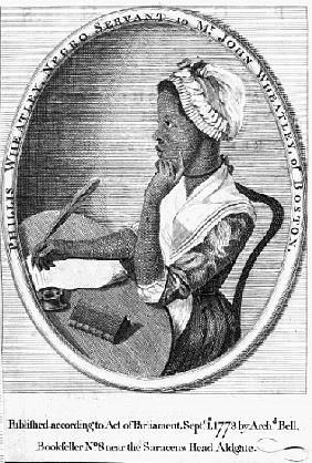 Phillis Wheatley, frontispiece to her ''Poems on various subjects''