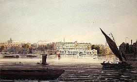 View of the River Front of New Somerset House, from Bankside