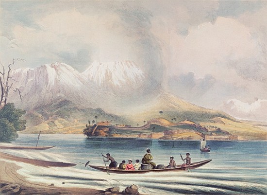 Tongariro Volcano, New Zealand à École anglaise de peinture