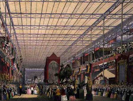 View of the Foreign Nave of the Great Exhibition of 1851, from Dickinson's Comprehensive Pictures à École anglaise de peinture