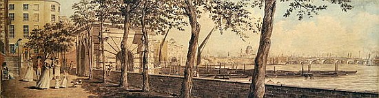 View of Blackfriars Bridge, from York Terrace à École anglaise de peinture